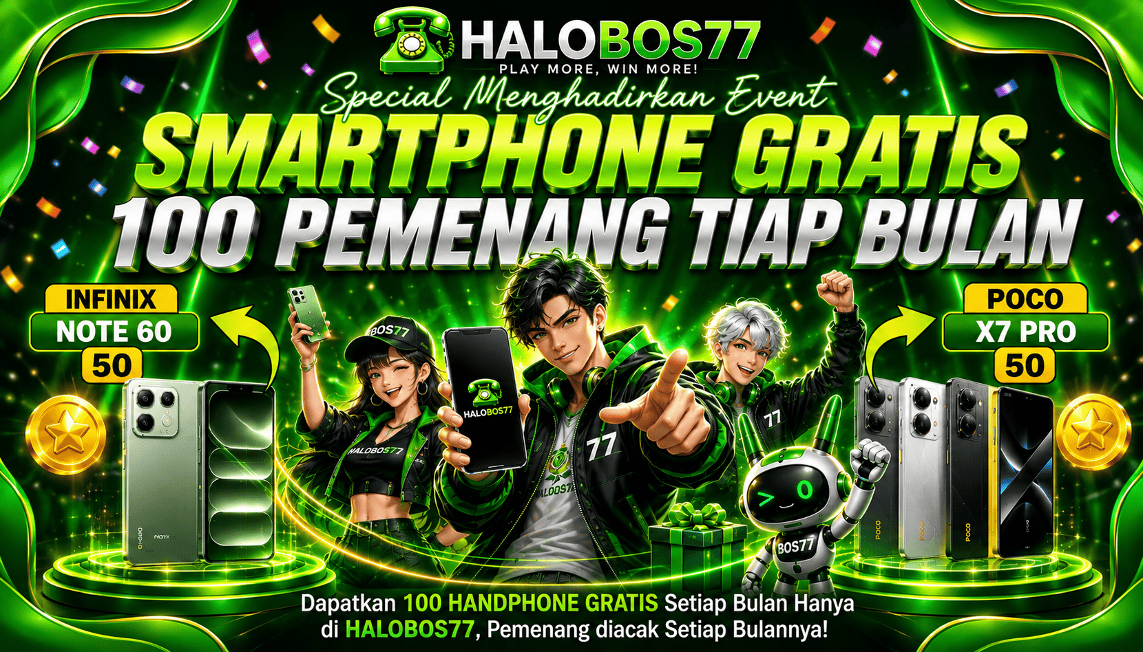 HADIAH GRATIS HALOBOS77
